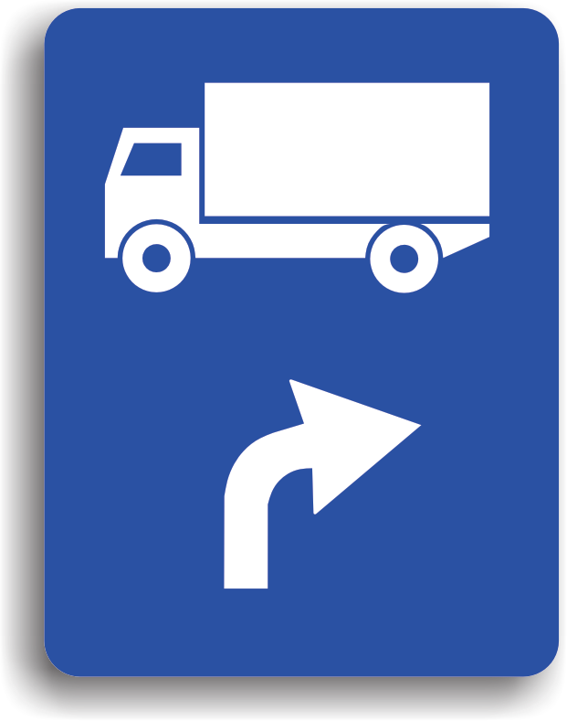 Traseu de urmat pentru anumite categorii de vehicule